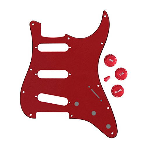 FLEOR Pickguard de guitare style SSS 11 trous avec boutons de volume de tonalité 2T1V 5 voies et embouts d’interrupteur… - Les Beatles, Paul McCartney, John Lennon, RIngo Starr, George Harrison FLEOR Pickguard de guitare style SSS 11 trous avec boutons de volume de tonalité 2T1V 5 voies et embouts d'interrupteur… – Image 3