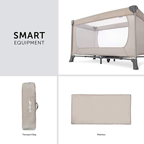 Hauck 604144 Dream’n Play, campingbedje 120 x 60 cm vanaf geboorte tot 15 kg, 3-delig campingbedje met draagtas… - Afbeelding 6