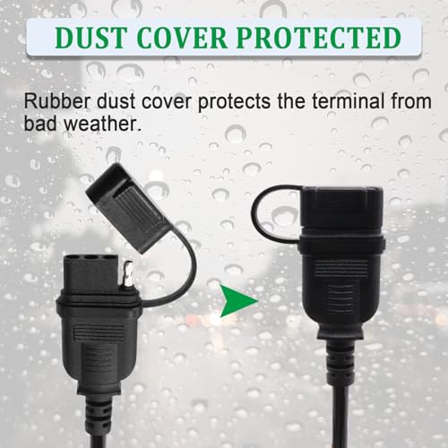 Image of 4-Pin Flat Trailer Extension Cable,4 Pin Trailer Connector 12 Inch,18AWG Hefty Outer Sheath Cooper Wire Harness,Truck Light Extension 4 Pin 1FT