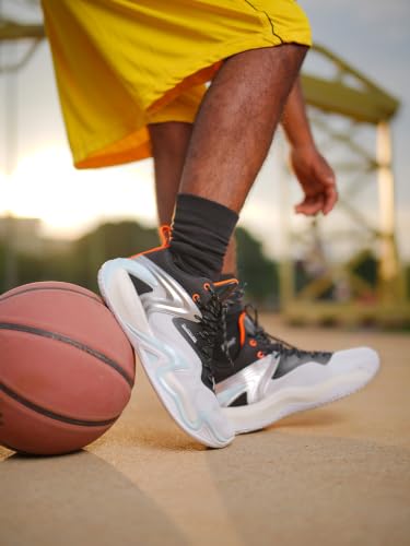 Image of XTEP Men Dynamic Foam Basketball Shoes /Sneakers with Shock Absorption Sports Lining & Breatheable Mesh Upper with Embedded TPU Sole for Extra Support & Rebound