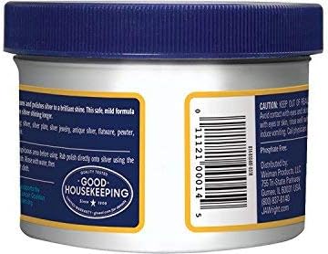 Wright's Silver Cleaner and Polish Cream - 8 Ounce - Ammonia Free - Gently Clean and Remove Tarnish Without Scratching