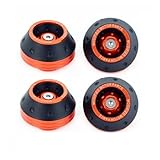 Protectores de Rueda for Motocicleta, Protectores de Choque de aleación for Motocross, Copas deslizantes de Horquilla Delantera anticaídas(4pcs Orange)