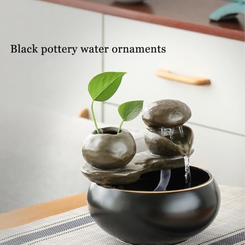 Fuente de agua de mesa decorativa para interiores de hogares y oficinas 4