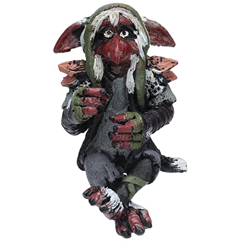 Lylithuif Estatua de Duende Grande de jardín, Escultura de Personaje de Anime de Duende, Resina Duradera, decoración del hogar, Juguetes para Interiores, Exteriores, Escritorio, Patio,