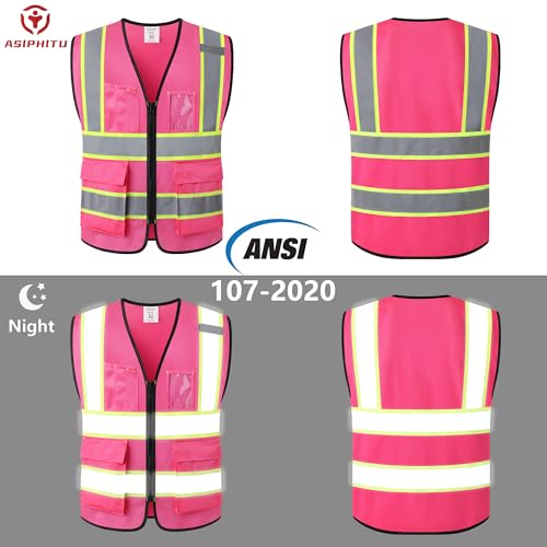 Image of Safety Vest for Men Women Reflective Construction Vest