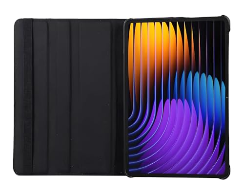 Image of ProElite Cover for Xiaomi Mi Pad 8 /Pad 8 Pro 11.2 inch Cover, 360 Rotatable Flip Case (Support Auto Sleep Wake), Black