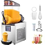 Diseño Avanzado y Calidad: La máquina de bebidas congeladas está equipada con un compresor de alto rendimiento que se caracteriza por su rápida refrigeración, ahorro de energía y bajo nivel de ruido. El condensador de cobre de calidad superior garantiza una refrigeración rápida y un funcionamiento estable.