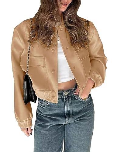 Amazon.com: Zontroldy Women's Casual Long Sleeve Varsity Jacket