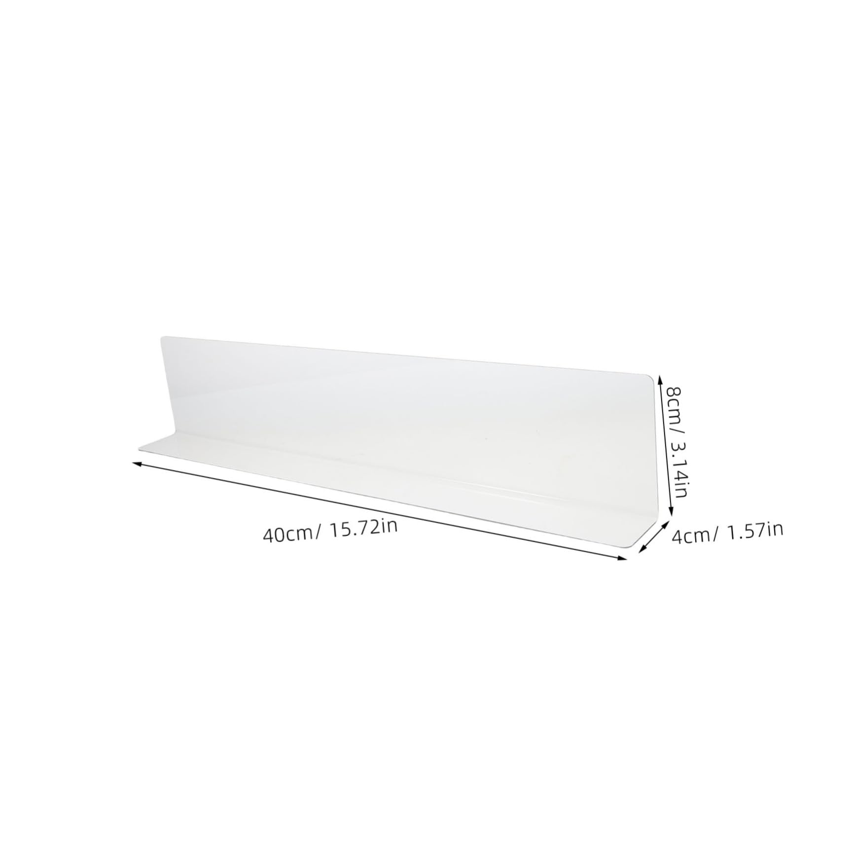 POPETPOP Efficient Bathtub Splash Guard Anti-splash Baffle Barrier for Shower Corner Protection for Sinks