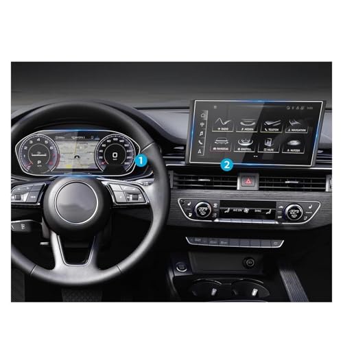 Film protecteur Audi A5 2023, autocollants protections écran voiture, verre trempé HD navigateur