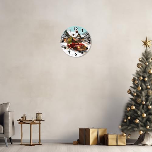 Horloge murale arbre de Noël idée cadeau déco bureau - 10