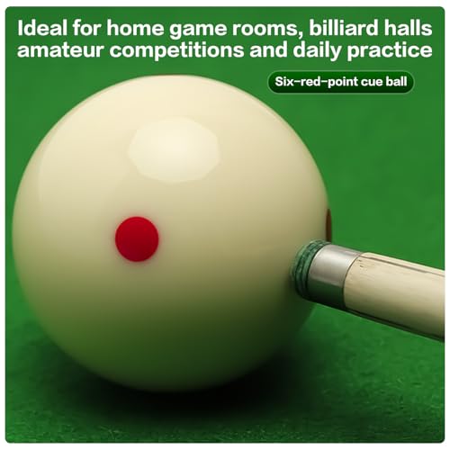 Pro-Cue Ball 2-1/4" - Professional Training Pool Billiard Ball, White Cue Ball with 6 Red Dots,High-Impact Resin, Tournament Standard - Image 5
