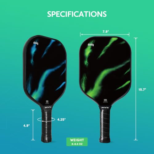 Image of Pickleball Paddles Set of 2 /4- USAPA Approved Graphite /Fiberglass Pickleball Racket, 2 Pickleball Rackets, 4 Balls and 1 Portable Carry Bag, Aesthetic Pickle Ball Set for Men Women Beginners