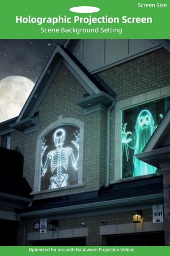 13 Best Rear Projection Films for Halloween Windows to Create Spooky Displays 15 Halloween Gray Holographic Projection Screen: 40" x 60" Window Rear