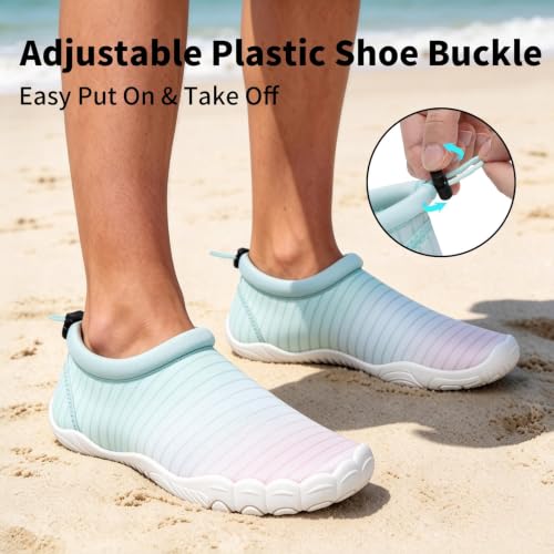 Image of Mishansha Womens Barefoot Water Shoes Wide Toe Box Swim Shoes Quick Dry Non Slip
