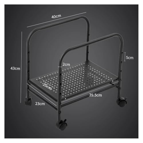 Soporte para Torre de PC, Soporte ajustable para CPU de escritorio, carrito móvil con ruedas bloqueables de 360° para oficina en casa miniatura 2