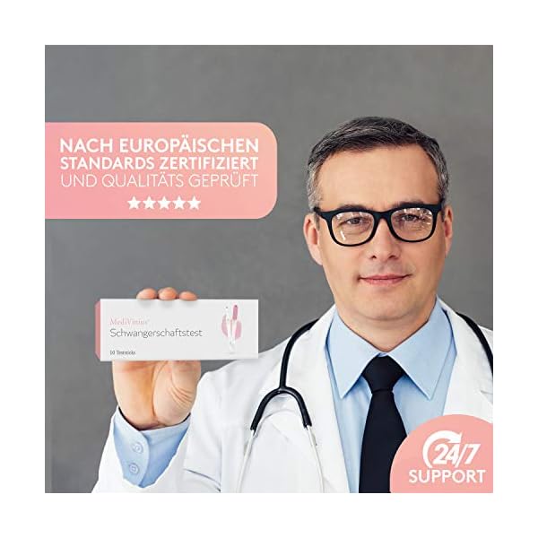 MediVinius® - 3 Schwangerschaftstests - mit 99,9% sicherem Ergebnis - 25 mIU Pregnancy Tests für schnelle Klarheit – Bild 8