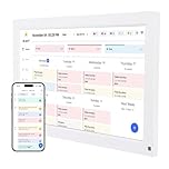 Jectse 15.6" Digital Calendar, 1080P Full HD Touchscreen, Wall & Desk Mountable, 2GB RAM 32GB ROM, App Control, 2 Way Sync, for Family Organizer Schedules (AU Plug)