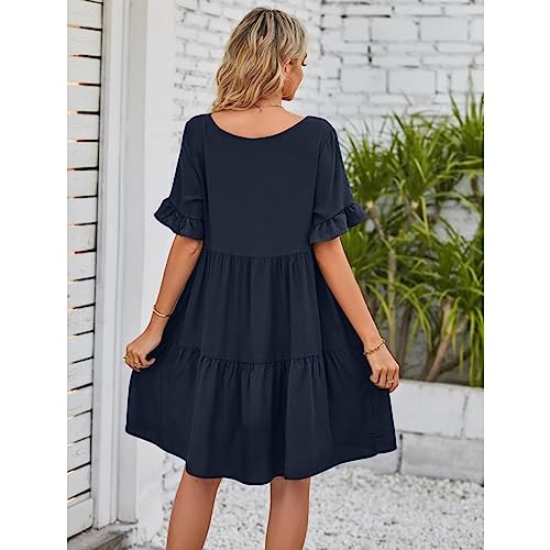 Robe d'été trapèze décontractée chic pour vos terrasses ensoleillées - 3