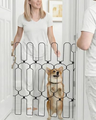 Retractable Dog Gate for Front Door Indoor Barrier