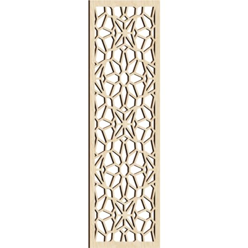 Lock Haven Decorative Pierced Fretwork Wood Wall Panels, 15 3/8"W x 39 3/8"H x 1/4"T, Birch