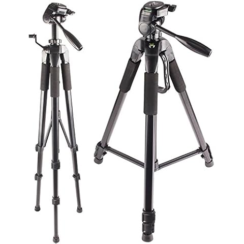 72-Inch Multi-Angle Tripod with Fluid Head for - Sony Alpha a9, a7, a7S, a7IIK, a7II, a7R II, a6500, a6300, a6000, a5000, a5100, a3000 Mirrorless - a58, a65, a68, A77, A77II, A99V Digital SLR Camera Cover