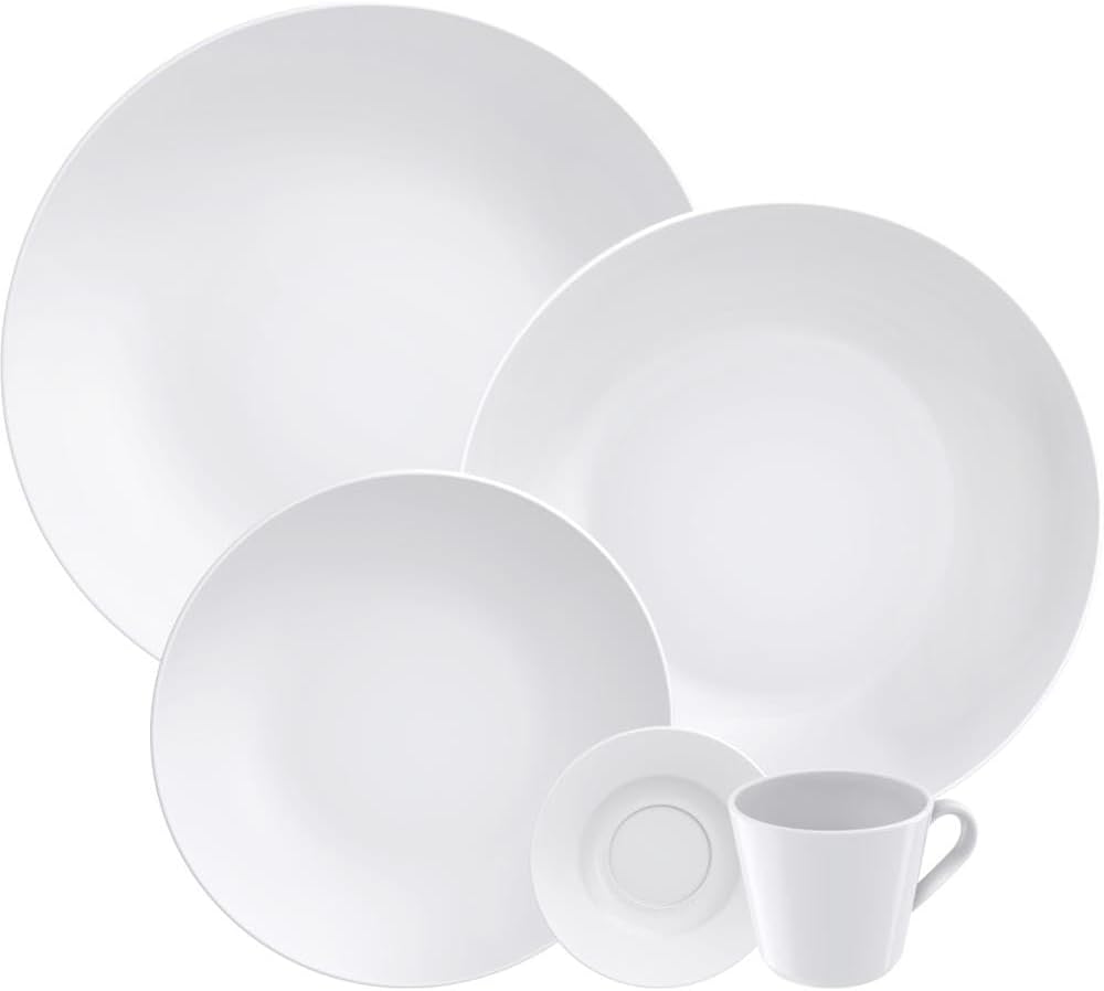 Aparelho de Jantar Tramontina Leonora em Porcelana 20 Peças