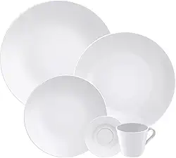 Aparelho de Jantar Tramontina Leonora em Porcelana 20 Peças