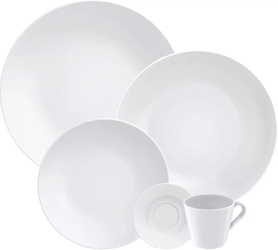 Aparelho de Jantar Tramontina Leonora em Porcelana 20 Peças