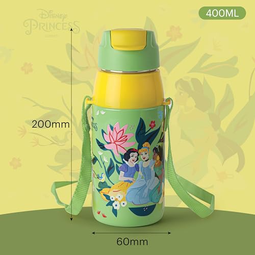 Image of CELLO Kidzbee Era 400 Insulated Kids Water Bottle 400 ml, Green | 3D Touch & Feel Dream Weavers Design One Hand Grip Lightweight Leakproof Easy Sip Flip Cap Insulated Water Bottle for School Kids