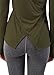 Bestisun Long Sleeve Workout Shirts Activewear Athletic Yoga Tops Sweatshirt for Women Army Green XL