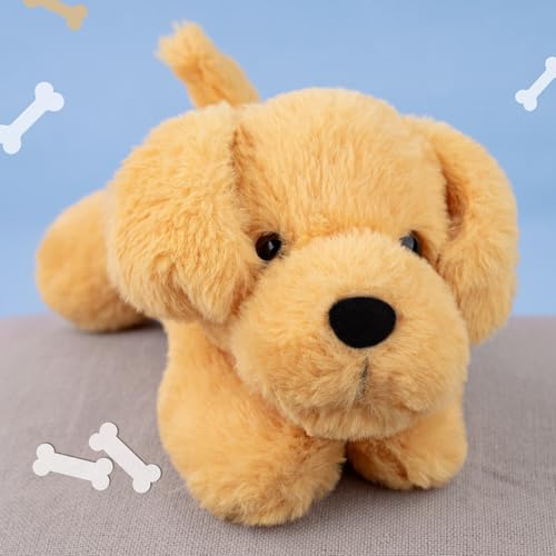 Image of Mirada Floppy Dog Soft Toy | Super Soft Brown Plush Stuffed Puppy for Kids, Boys & Girls | Soft Toys for Kids, Animal Soft Toys, Stuffed Animals, Cuddle Toy, Baby Gift, Room Decor | 21cm