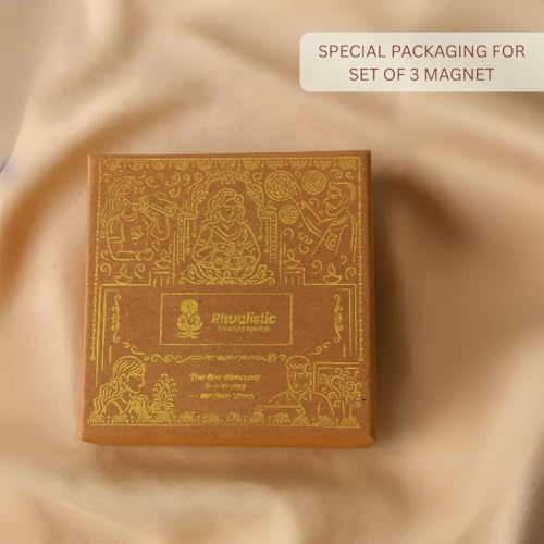 Image of RITUALISTIC Pushpam Metal Fridge Magnet |Freeze Magnet Set | Gift Items for Women and Men | Diwali and Home Decor Gift Items | Fridge Magnets Refrigerator Stylish | Perfect Souvenir Gift | Set of 3