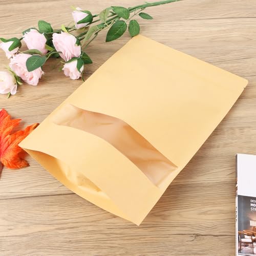 Sachet kraft zip réutilisables et imperméables pour conserver vos noix - 7