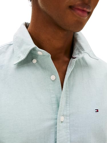 Tommy Hilfiger Men Shirts SOLID Heritage Oxford RF SHIRTMW0MW35774 Green (Ornamental Green), XS – Ansicht 4