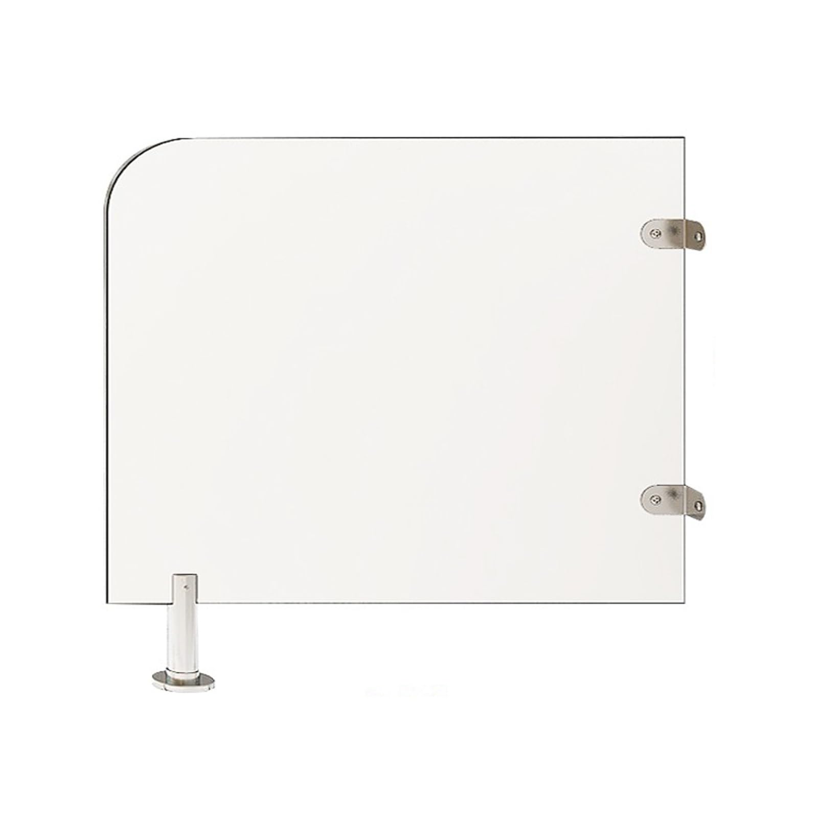 SXDMOUBK Public Children Urinal Toilet Partition, Wooden with Stainless Steel Handrail, 60cm/23.6in High, Easy to Clean, Suitable for School, Mall & Public Places White