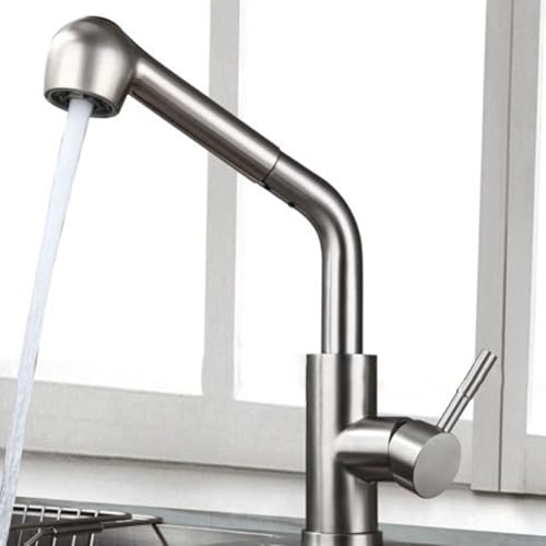 Robinet de cuisine rétractable pour rinçage et nettoyage efficace