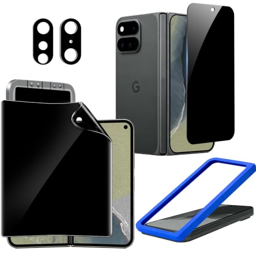 Image of Ferilinso Inside Privacy Screen Protector for Google Pixel 11 Pro Fold | 9H+ Tempered Glass, Back&Canera Lens Protectors, Military-Grade Shatterproof, Case Friendly, Easy Installation