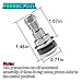 4PCS TR-416-S Car Tire Valve Stems, High Pressure Tubeless Car Tire Valve Stem, Outer Mount Metal & Rubber Valves Stem Fits 0.453 Inches and 0.625 Inches Rim Holes