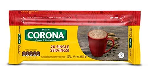 Corona - Cinnamon & Cloves Chocolate Bars - Resealable - 17.6 Ounce (Pack of 2)