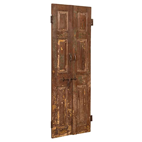 MATERIALI - Realizzata interamente in legno massello e ferro, la porta legno esterno e interno, è un pezzo resistente e durevole nel tempo