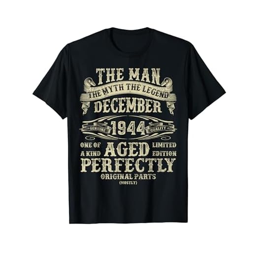 Diciembre 1944 The Man Myth Regalos de cumpleaños 79 para hombres Camiseta