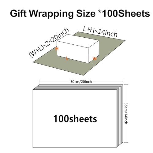 Image of Bobobag 100 Sheets Grey Tissue Paper, 20 inch x 14 inch Tissue Paper for Gift Bags, Bulk Gift Wrapping Tissue for DIY Crafts, Birthday, Christmas and Holiday Decor