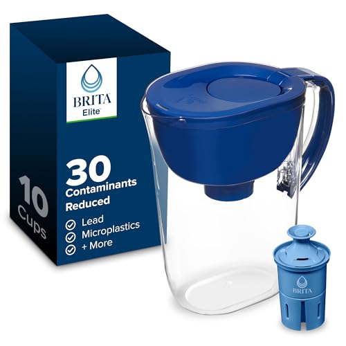 Brita Everyday Elite Water Filter Pitcher, Removes 99% of Lead, I...