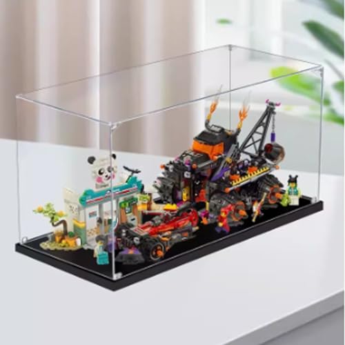 HAIWENFEIQI Vitrina acrílica para Lego Chariot 80011, caja de exhibición a prueba de polvo compatible con Lego, modelo de regalo (no incluye el modelo) (2 mm)