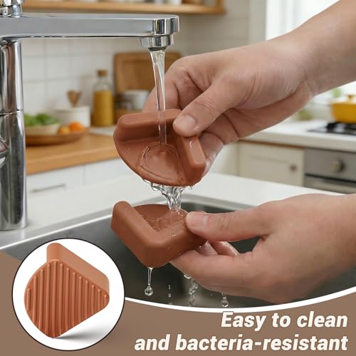 Silicone Non-Slip Feet for Titanium Cutting boards, Non-Slip Rubber Cutting Board Feet, Durable Anti-Slip Cutting Board Pads for Wooden & Plastic Boards (Brow) miniatura 6