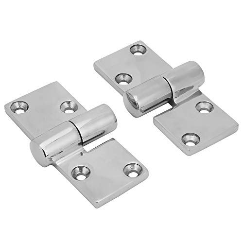 Stainless Steel Hinge 2Pcs Left and Right Take Apart Boat Deck Accessories Polished High Hardness