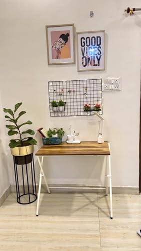 Image of BLUMUNO Study Desk /Multipurpose Table /Computer Desk /Desk Table /Work Desk /Foldable Table /wfh Essential (Posh Wooden Finish MPWY)