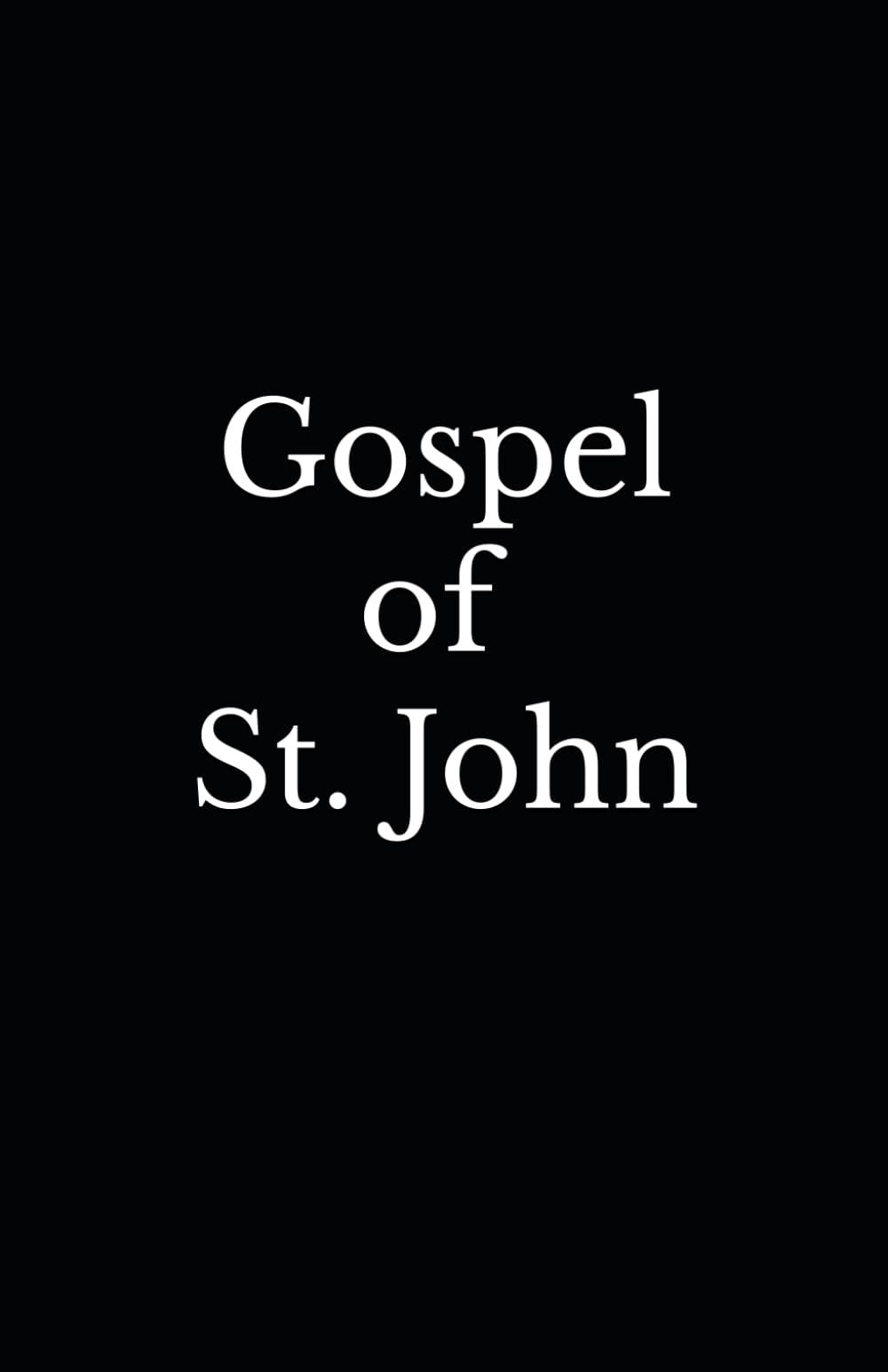 Gospel of St. John
