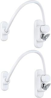 2PCS Kindersicherung Fenster Sicherheit Schloss Kinder Baby Kinder Sicherer Kabelverschluss für öffentliche und gewerbliche Anwendungen zu Hause mit Schraubenschlüsseln
